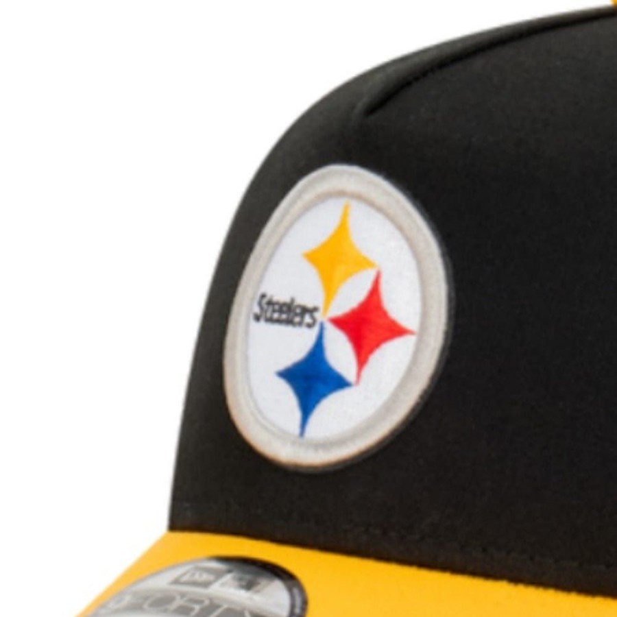 Men New Era Nfl Hats | New Era 9Forty A-Frame 2-Tone Snapback Pittsburgh Steelers - Black / Gold