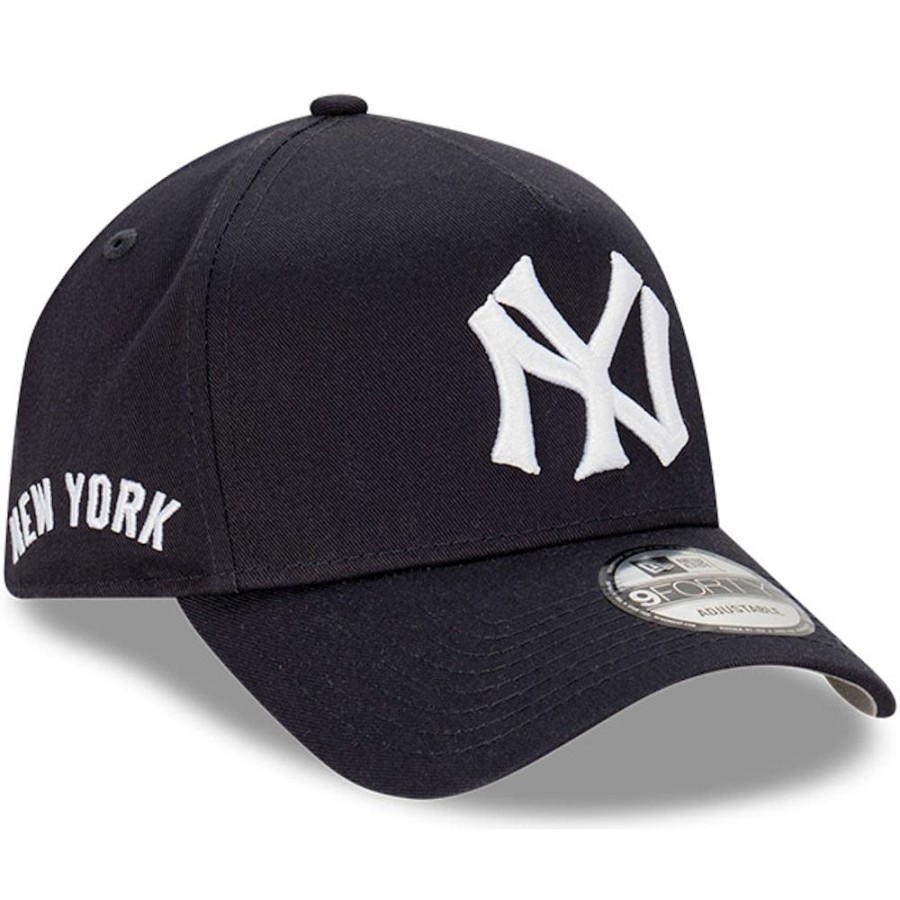 Men New Era Snapback | New Era 9Forty A-Frame Cooperstown Wordmark Snapback New York Yankees - Navy