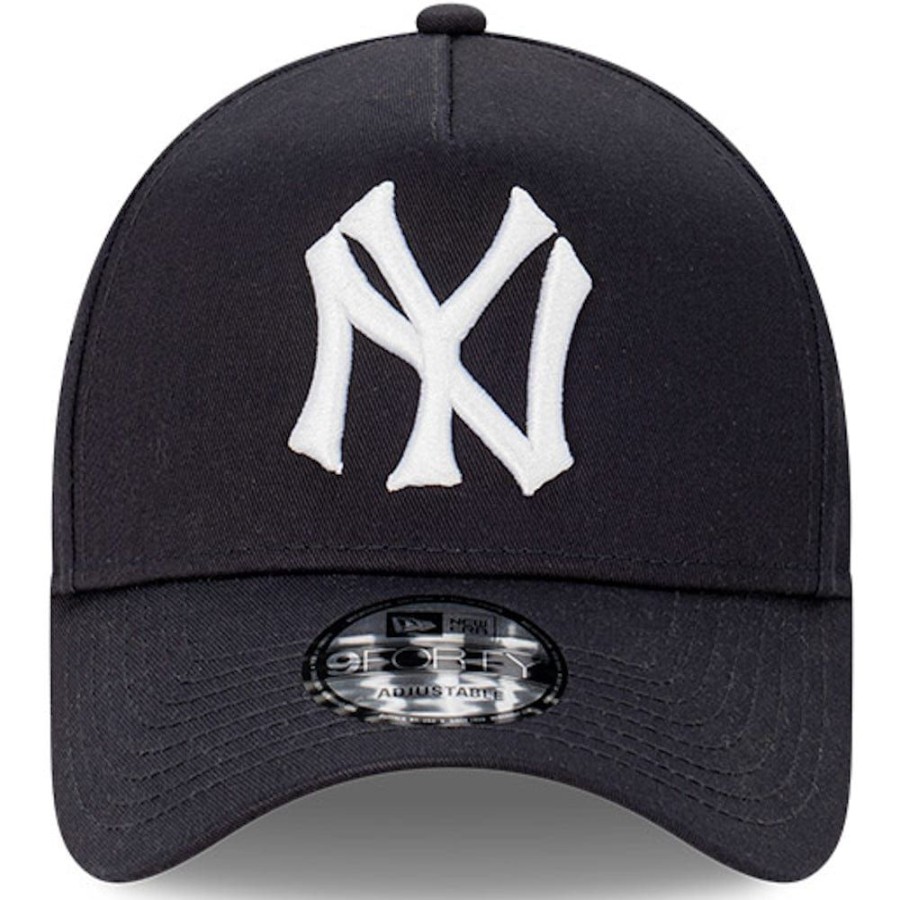 Men New Era Snapback | New Era 9Forty A-Frame Cooperstown Wordmark Snapback New York Yankees - Navy