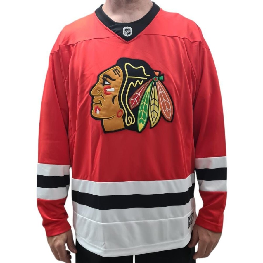 Men Majestic Athletic Jerseys | Majestic Athletic Nhl Replica Jersey Chicago Blackhawks - Mars Red