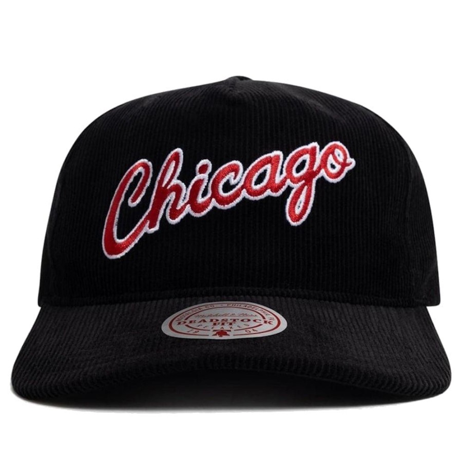 Men Mitchell u0026 Ness Snapback | Mitchell & Ness Vintage Wordmark Origin Snapback Chicago Bulls - Black