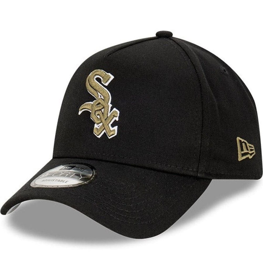 Men New Era Mlb Hats | New Era 9Forty A-Frame Snapback Chicago White Sox - Black / Olive