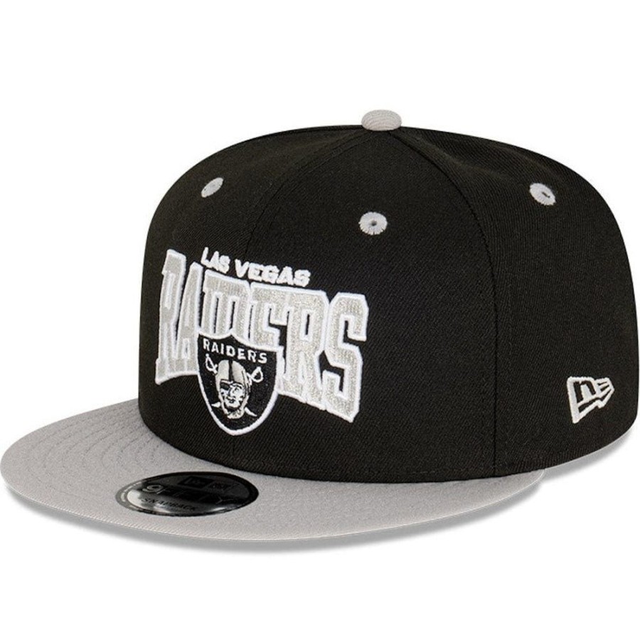 Men New Era Snapback | New Era 9Fifty 2-Tone Pro Arch Snapback Las Vegas Raiders - Black / Silver