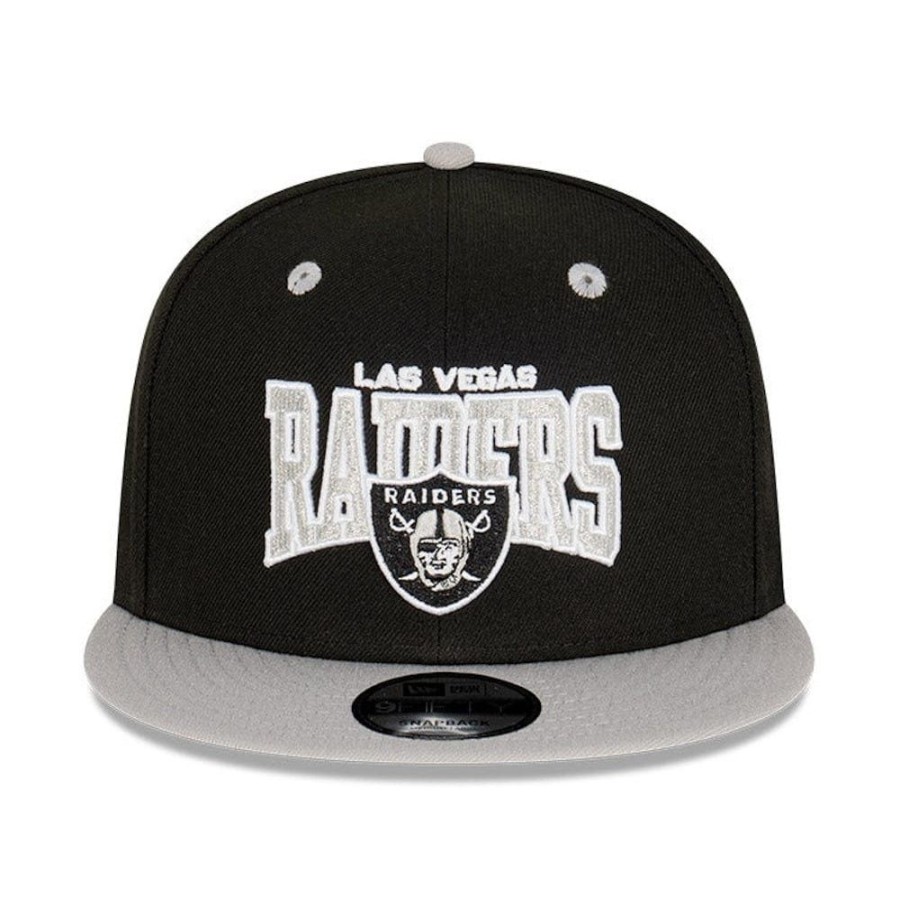 Men New Era Snapback | New Era 9Fifty 2-Tone Pro Arch Snapback Las Vegas Raiders - Black / Silver