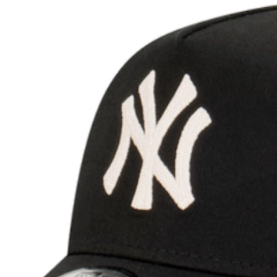 Men New Era Mlb Hats | New Era 9Forty A-Frame Chainstitch Snapback New York Yankees - Black / Stone