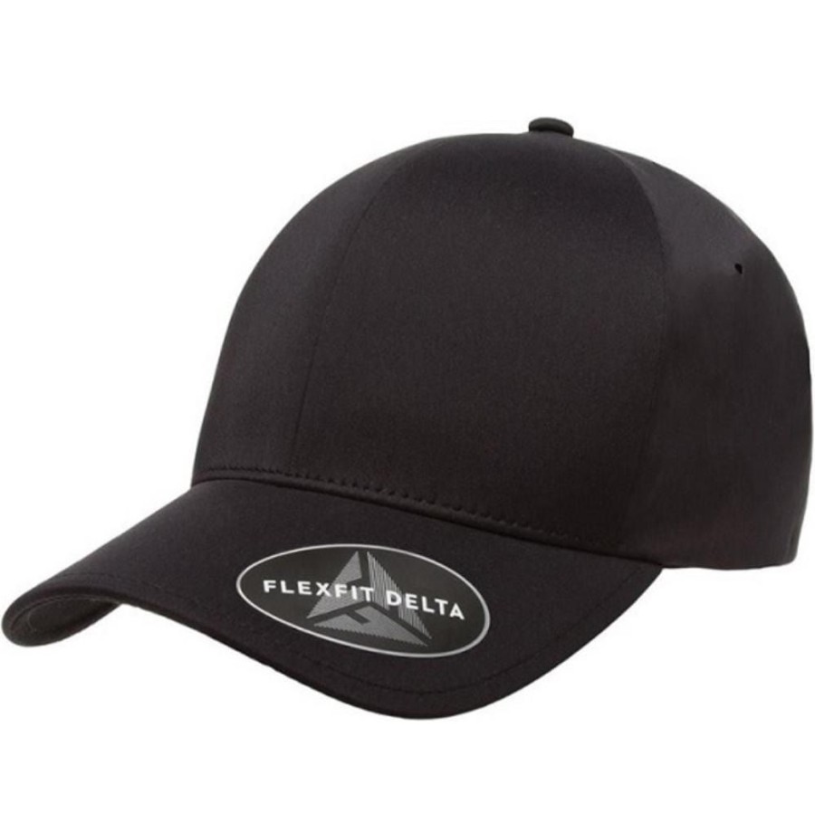 Men Flexfit Strapback | Flexfit Delta Adjustable Strapback - Black