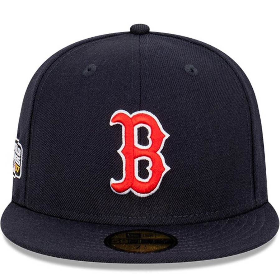 Men New Era Fitted | New Era 59Fifty Patch Up Fitted Cap Boston Red Sox - Navy / Grey Uv