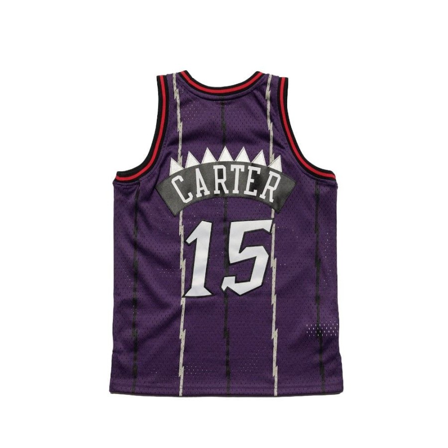 Men Mitchell u0026 Ness Nba Clothing | Mitchell & Ness Youth Swingman Jersey Toronto Raptors Vince Carter 98/99 Road - Purple