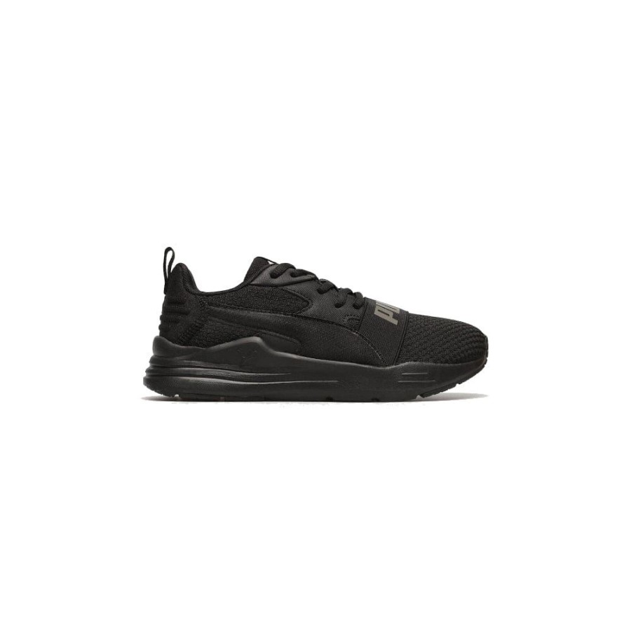 Kids Puma Kids | Puma Kids Wired Run Pure - Black / Grey