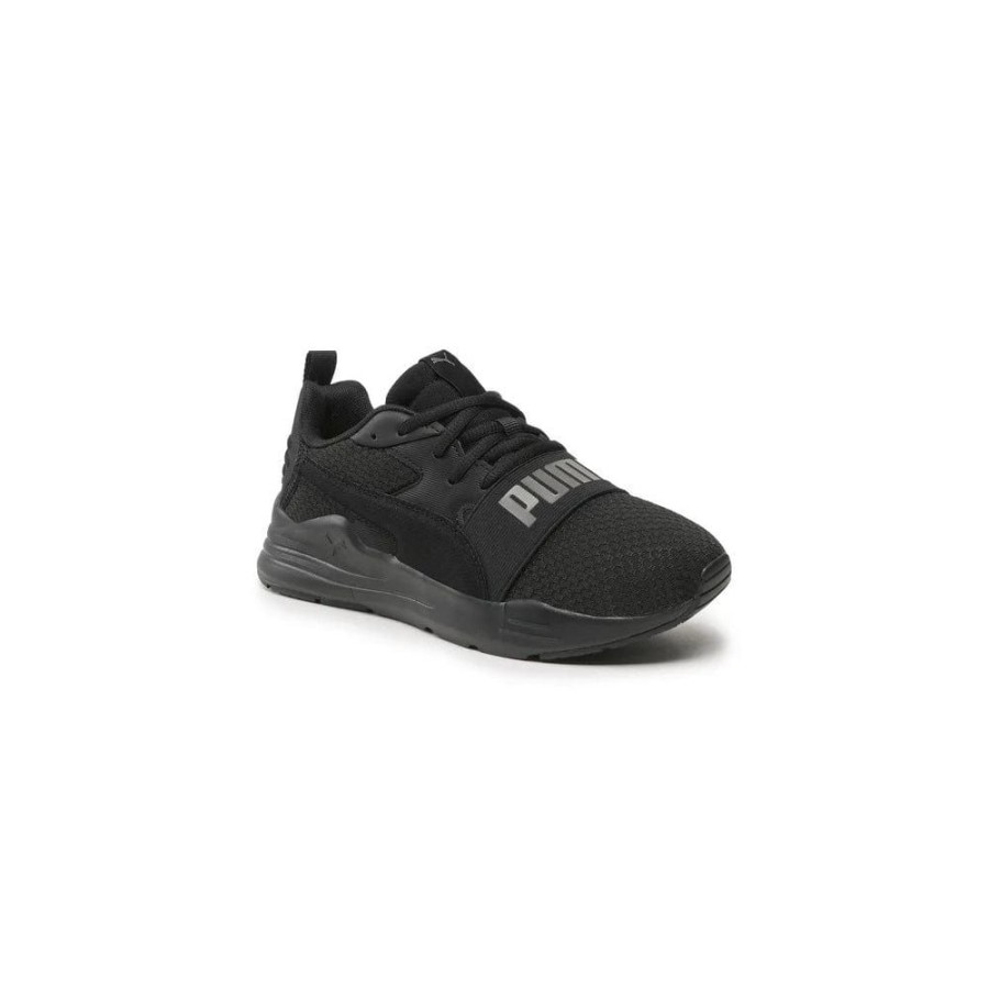 Kids Puma Kids | Puma Kids Wired Run Pure - Black / Grey