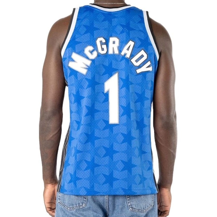 Men Mitchell u0026 Ness Jerseys | Mitchell & Ness Swingman Jersey Orlando Magic Tracy Mcgrady Away 00/01 - Royal