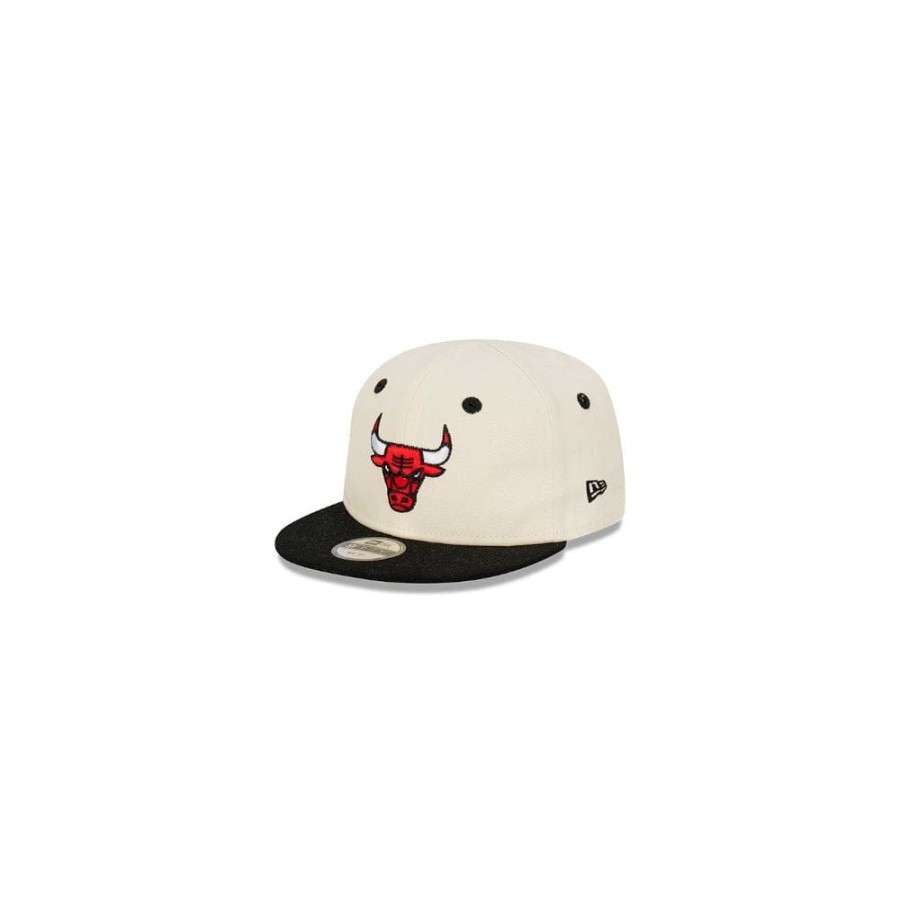 Kids New Era Headwear | New Era Infants My 1St 9Fifty Stretch Strapback Chicago Bulls - Chrome White / Black