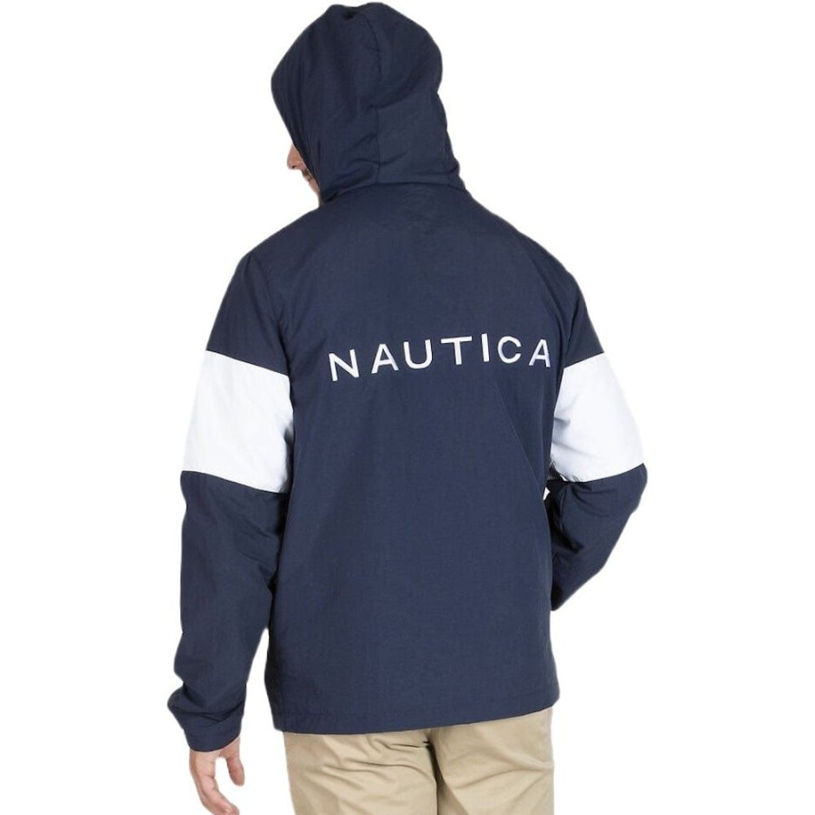 Men Nautica Jackets | Nautica Andi Full Zip Jacket - Dark Blue