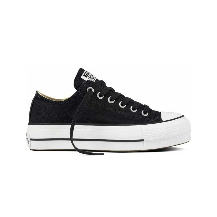 Women Converse Converse | Converse Womens Ctas Lift Canvas Low - Black / White