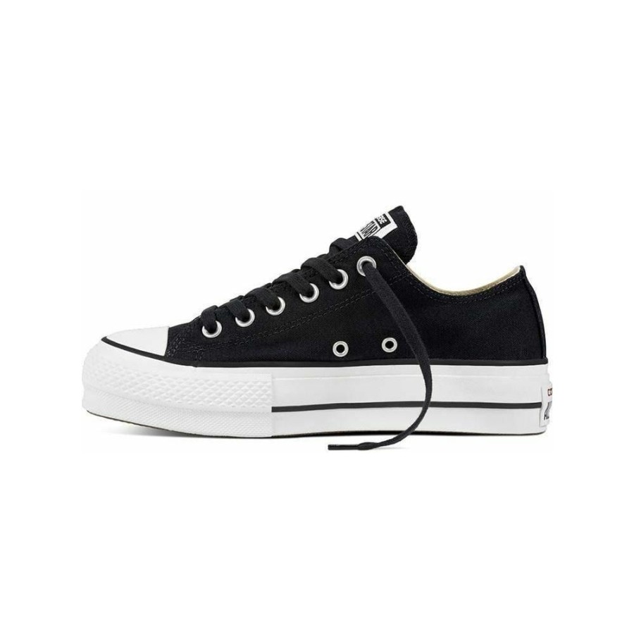 Women Converse Converse | Converse Womens Ctas Lift Canvas Low - Black / White