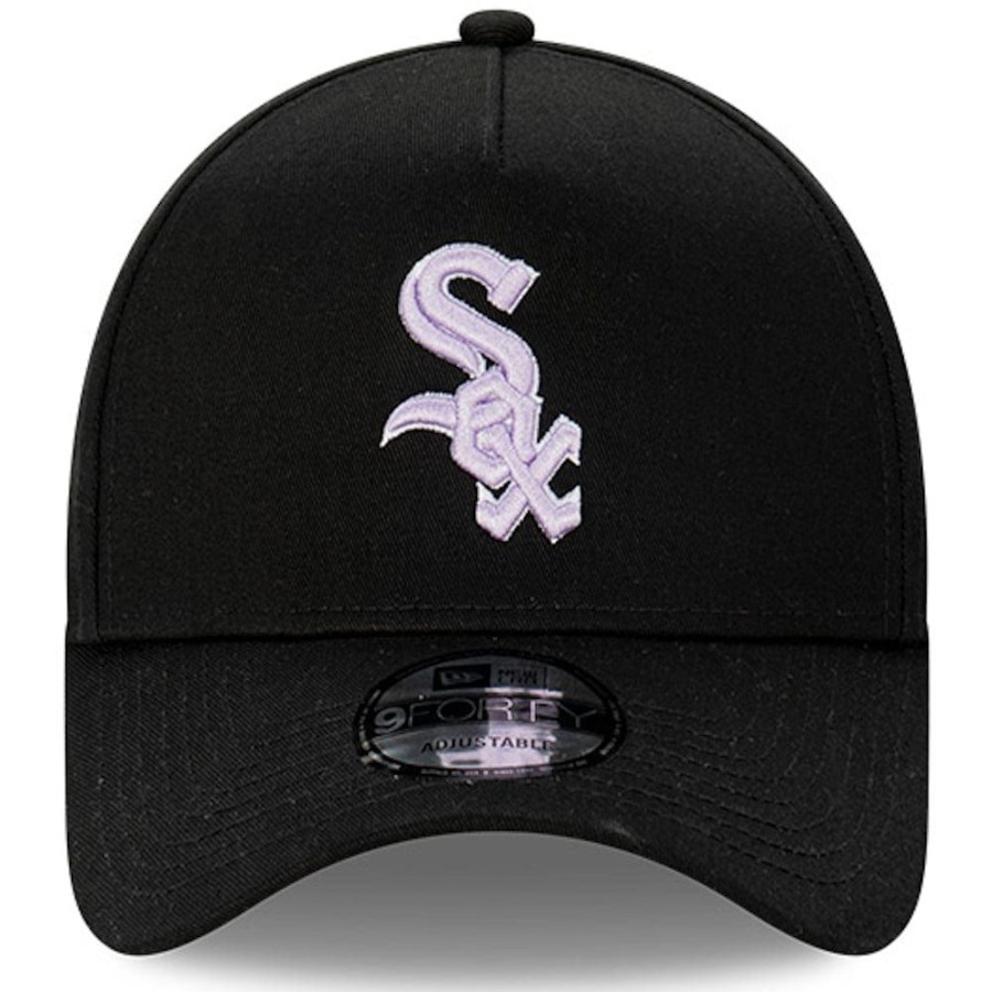 Men New Era Mlb Hats | New Era 9Forty A-Frame Snapback Chicago White Sox - Black / Lilac