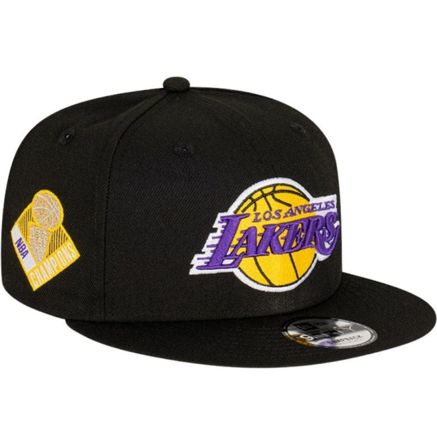 Men New Era Nba Hats | New Era 9Fifty Champs Snapback Los Angeles Lakers - Black / Metallic Gold