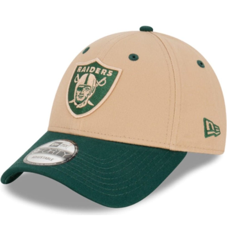 Men New Era Nfl Hats | New Era 9Forty Strapback Las Vegas Raiders - Camel / Dark Green