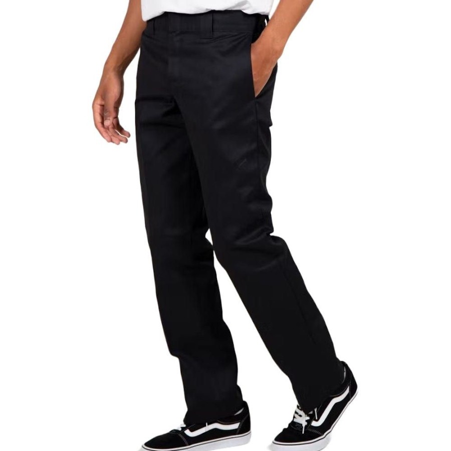 Men Dickies Plus Size | Dickies Wp873 Slim Straight Fit Work Pant - Black