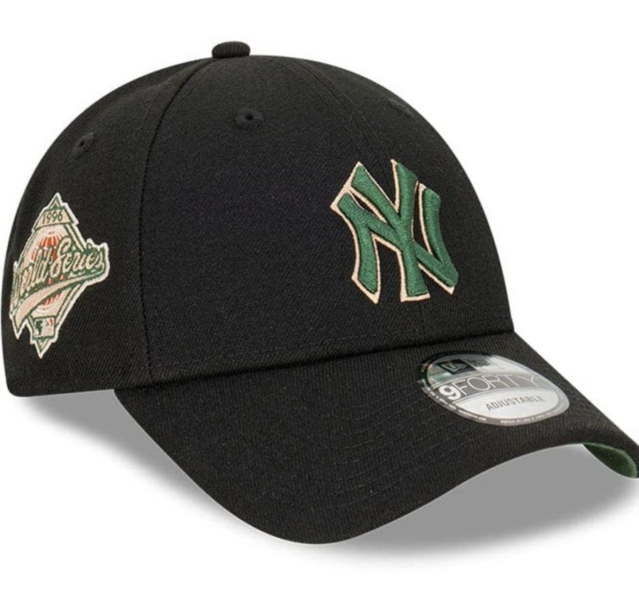 Men New Era Mlb Hats | New Era 9Forty Snapback New York Yankees - Black / Cilantro Green