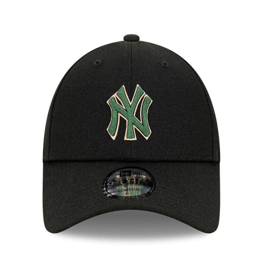 Men New Era Mlb Hats | New Era 9Forty Snapback New York Yankees - Black / Cilantro Green