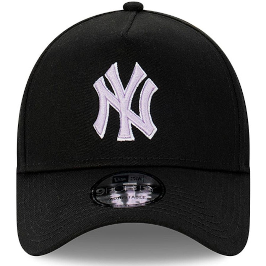 Men New Era Snapback | New Era 9Forty A-Frame Snapback New York Yankees - Black / Lilac