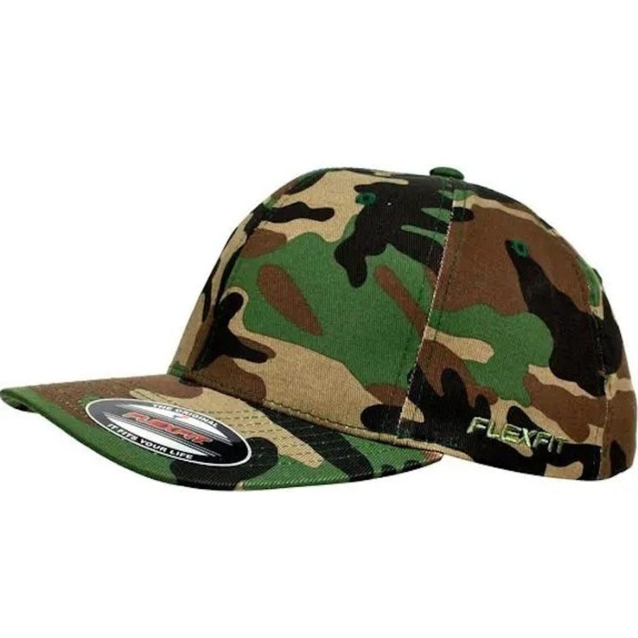 Men Flexfit Fitted | Flexfit Worn By The World Fitted Cap - Green Camo