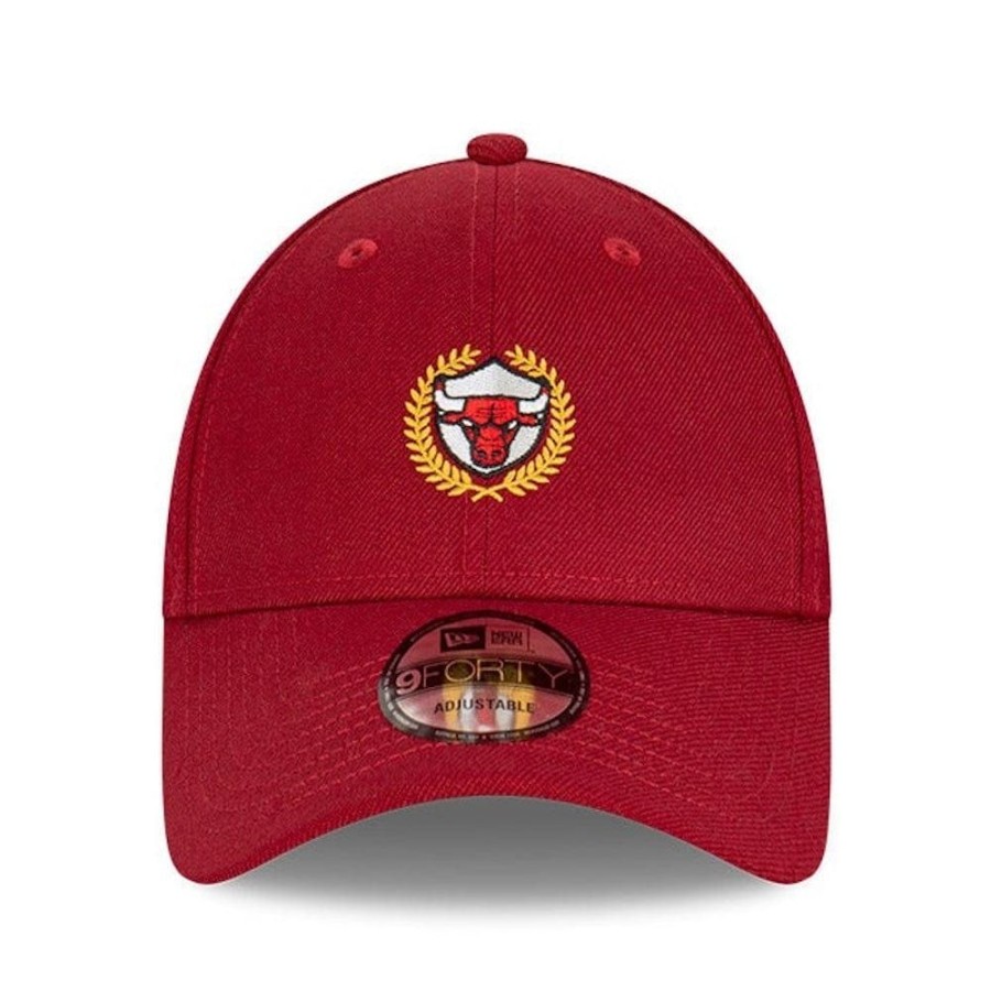 Men New Era Strapback | New Era 9Forty Laurel Strapback Chicago Bulls - Cardinal