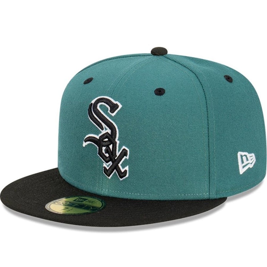 Men New Era Fitted | New Era 59Fifty Fitted Cap Chicago White Sox - Pine / Black