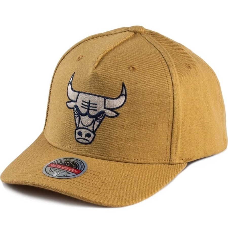 Men Mitchell u0026 Ness Nba Hats | Mitchell & Ness Off Court Classic Redline Snapback Chicago Bulls - Tan