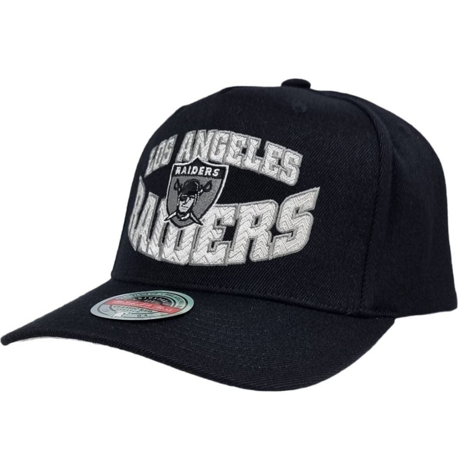 Men Mitchell u0026 Ness Nfl Hats | Mitchell & Ness Lay Up Classic Redline Stretch Snapback Las Vegas Raiders - Black