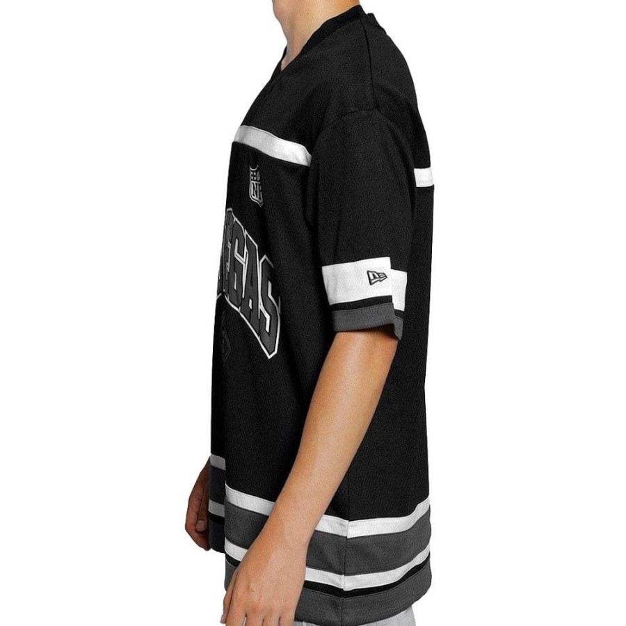 Men New Era Jerseys | New Era Oversize Hockey Jersey Las Vegas Raiders - Black