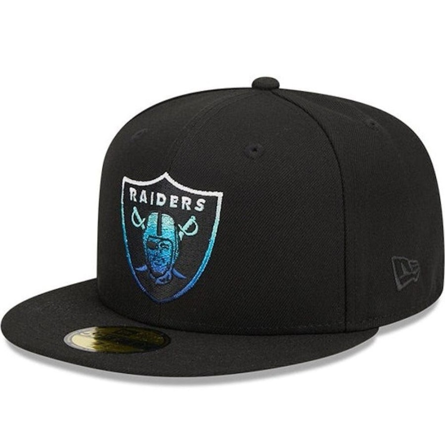 Men New Era Fitted | New Era 59Fifty Gradient Fitted Cap Las Vegas Raiders - Black