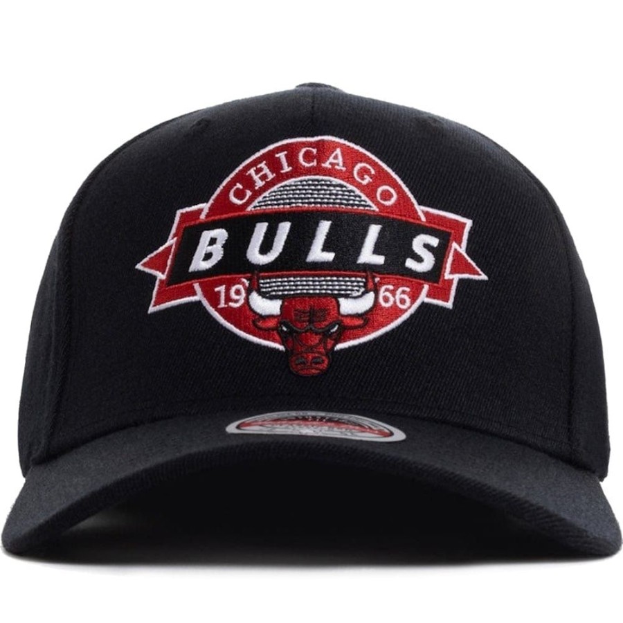 Men Mitchell u0026 Ness Snapback | Mitchell & Ness Point Guard Classic Red Snapback Chicago Bulls - Black