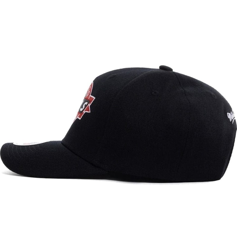 Men Mitchell u0026 Ness Snapback | Mitchell & Ness Point Guard Classic Red Snapback Chicago Bulls - Black