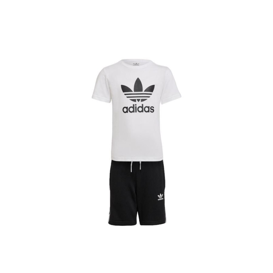 Kids Adidas Kids | Adidas Childrens Short Tee Set - White / Black