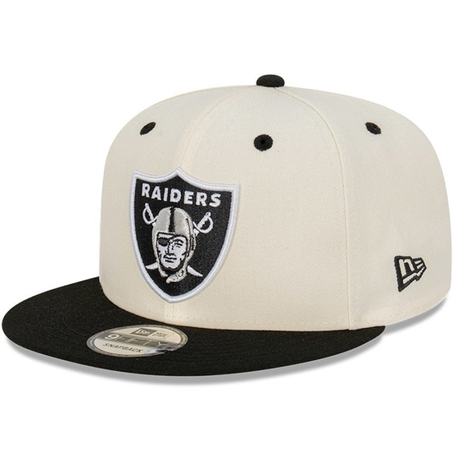 Men New Era Nfl Hats | New Era 9Fifty Snapback Las Vegas Raiders - Chrome White / Black