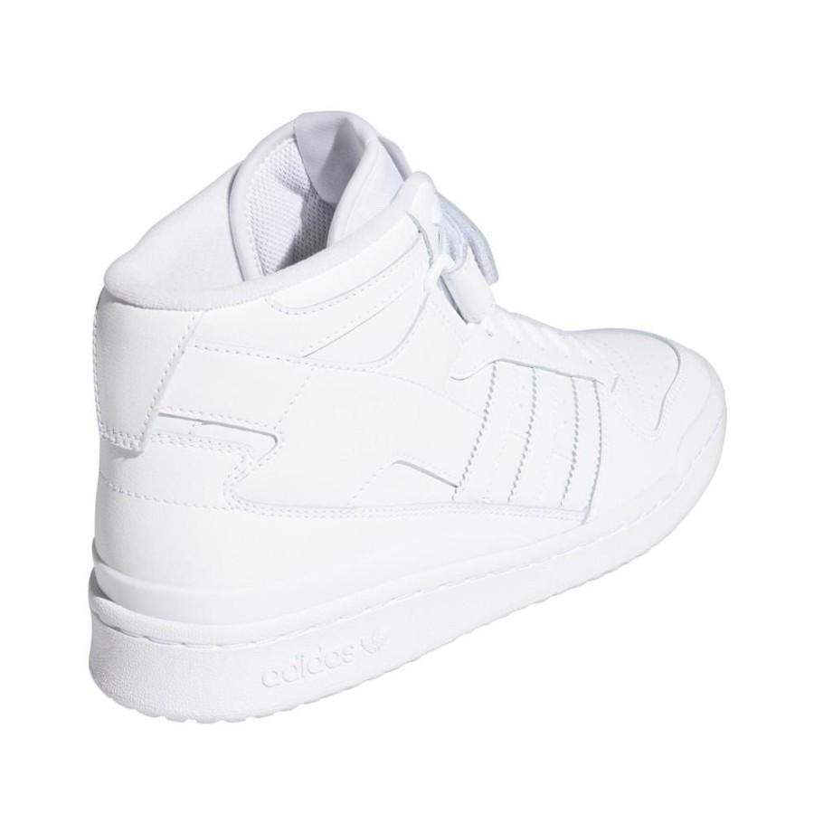 Men Adidas Adidas | Adidas Forum Mid - White / White / White