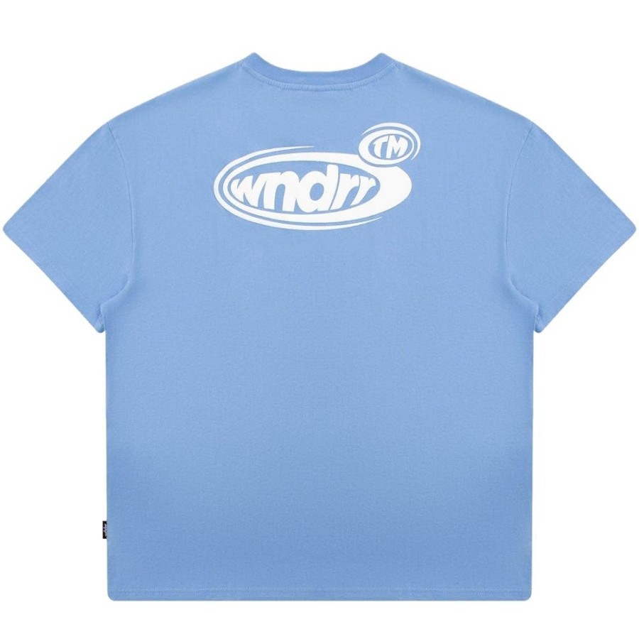 Men WNDRR Tees | Wndrr Reflex Box Fit Tee - Air Blue