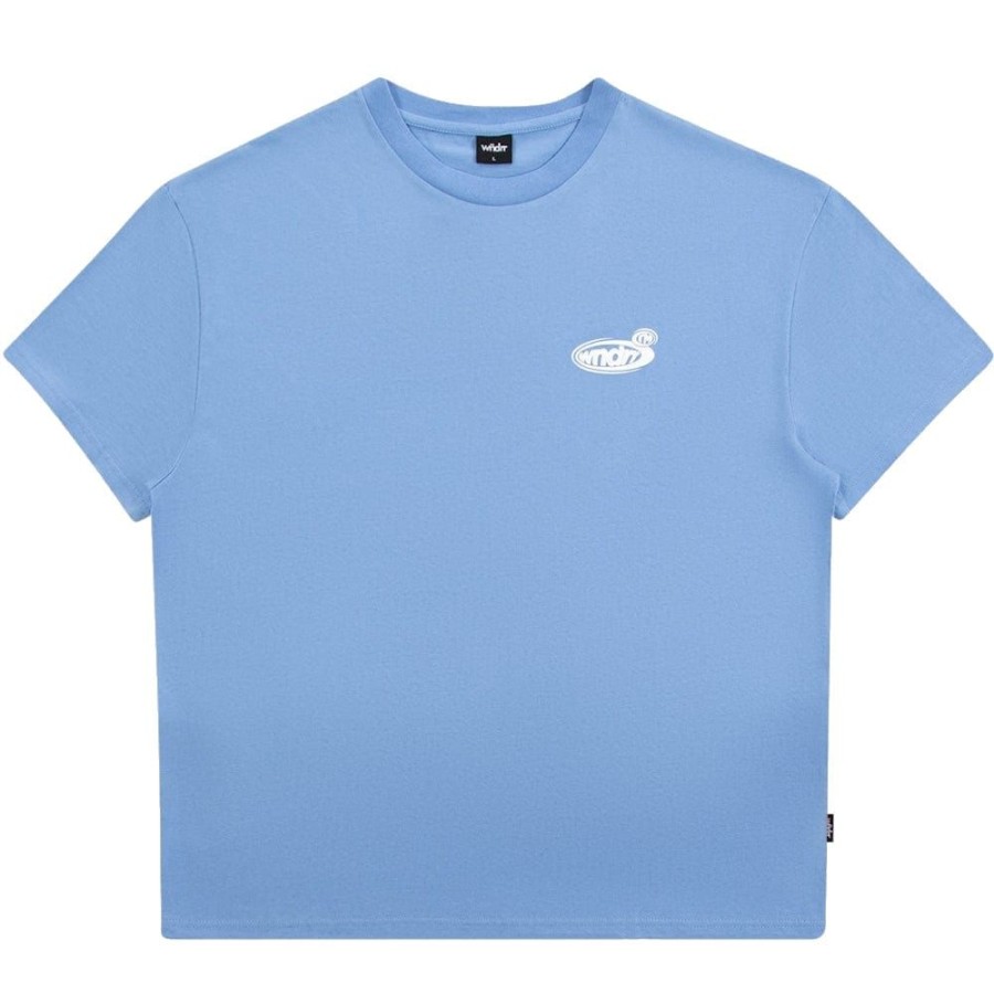 Men WNDRR Tees | Wndrr Reflex Box Fit Tee - Air Blue