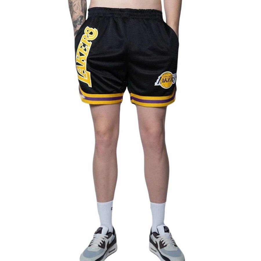 Men NBA Essentials Shorts | Nba Essentials Washington Mesh Short Los Angeles Lakers - Black