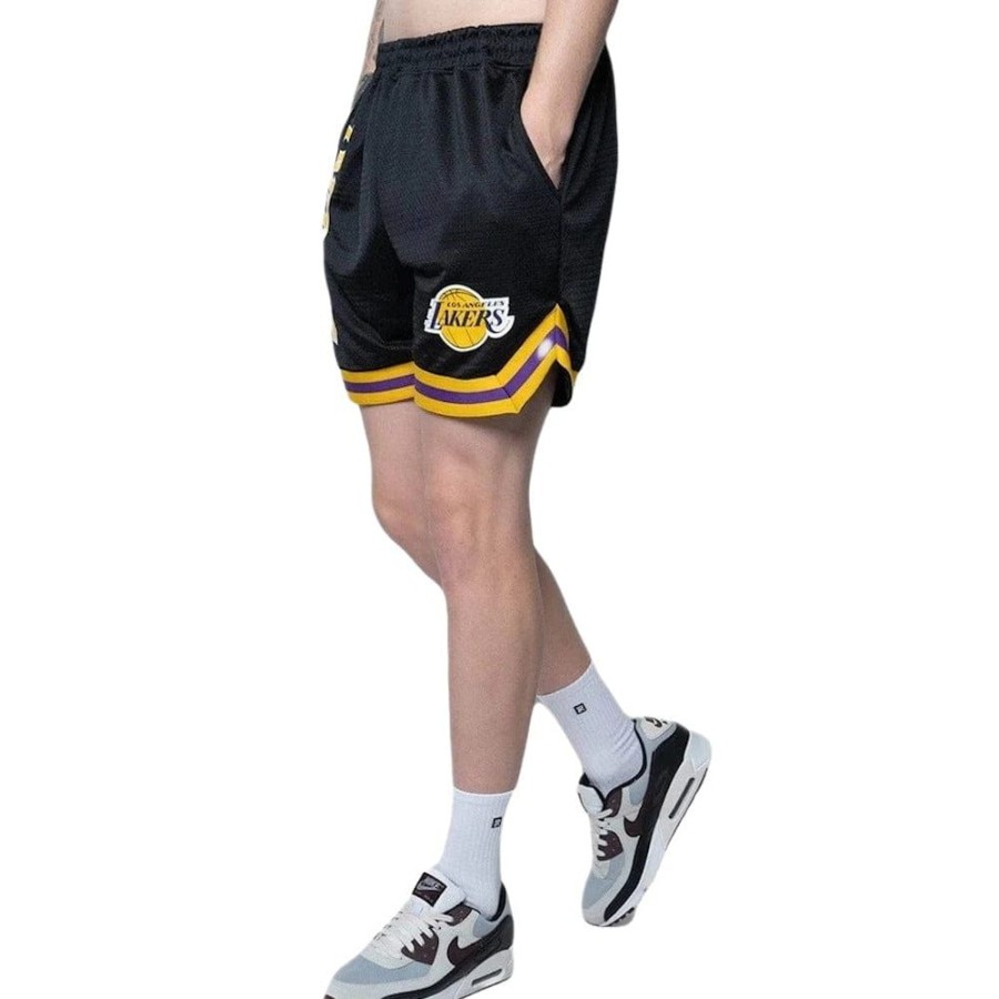 Men NBA Essentials Shorts | Nba Essentials Washington Mesh Short Los Angeles Lakers - Black