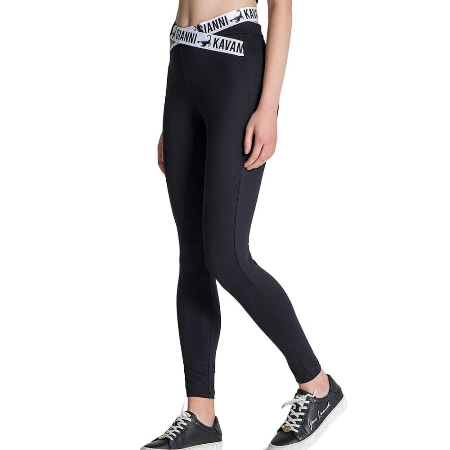 Women Gianni Kavanagh Bottoms | Gianni Kavanagh Womens Drift Leggings - Black