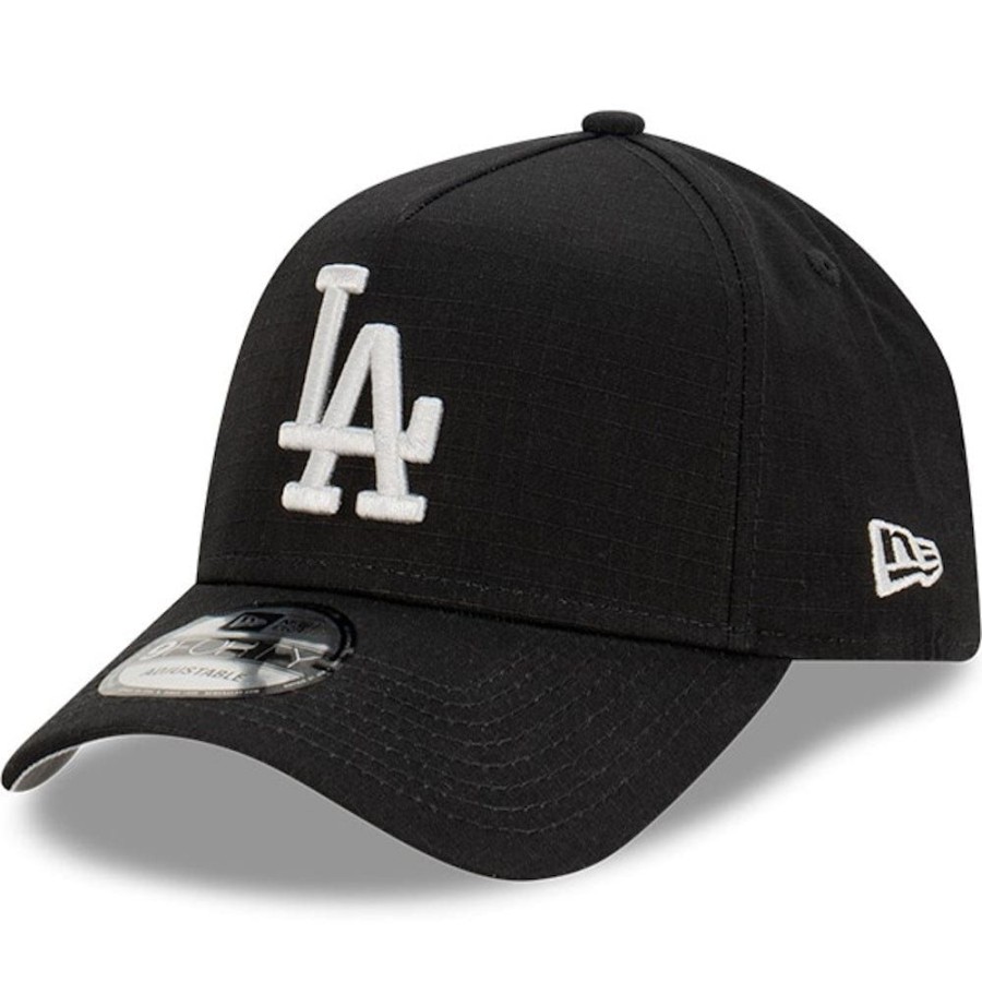 Men New Era Strapback | New Era 9Forty Ripstop A-Frame Strapback Los Angeles Dodgers - Black