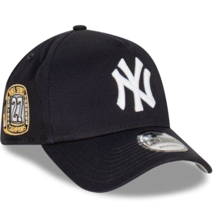 Men New Era Snapback | New Era 9Forty A-Frame Champions Snapback New York Yankees - Navy