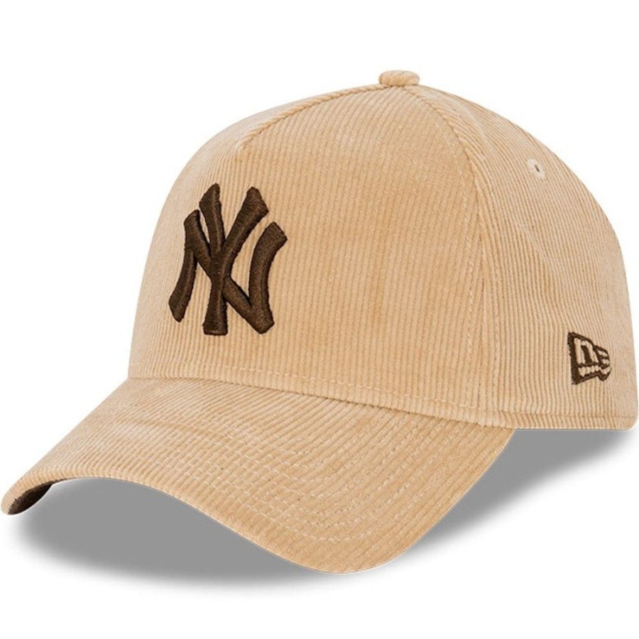 Men New Era Mlb Hats | New Era 9Forty Cord A-Frame Snapback New York Yankees - Camel / Walnut