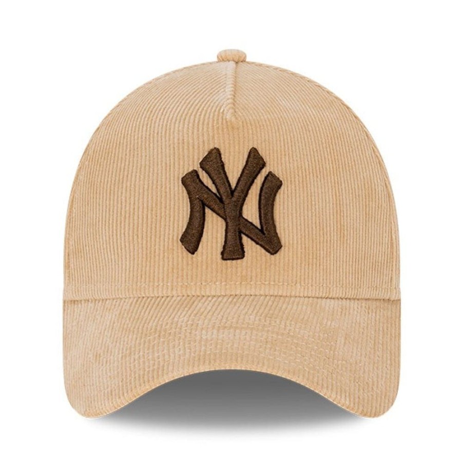 Men New Era Mlb Hats | New Era 9Forty Cord A-Frame Snapback New York Yankees - Camel / Walnut