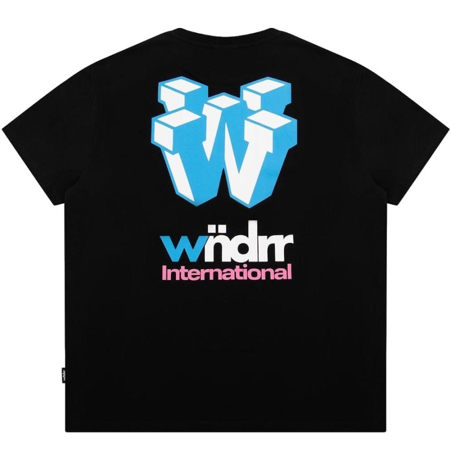 Men WNDRR Tees | Wndrr Module Box Fit Tee - Black