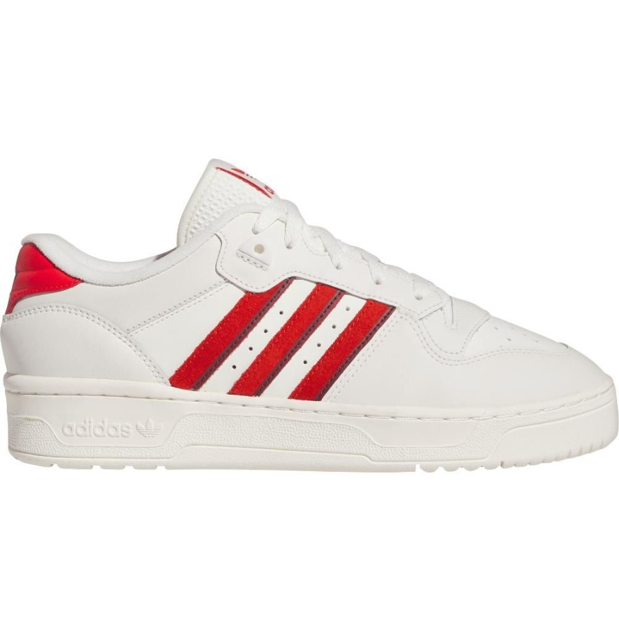 Men Adidas Adidas | Adidas Rivalry Low - Cloud White / Red