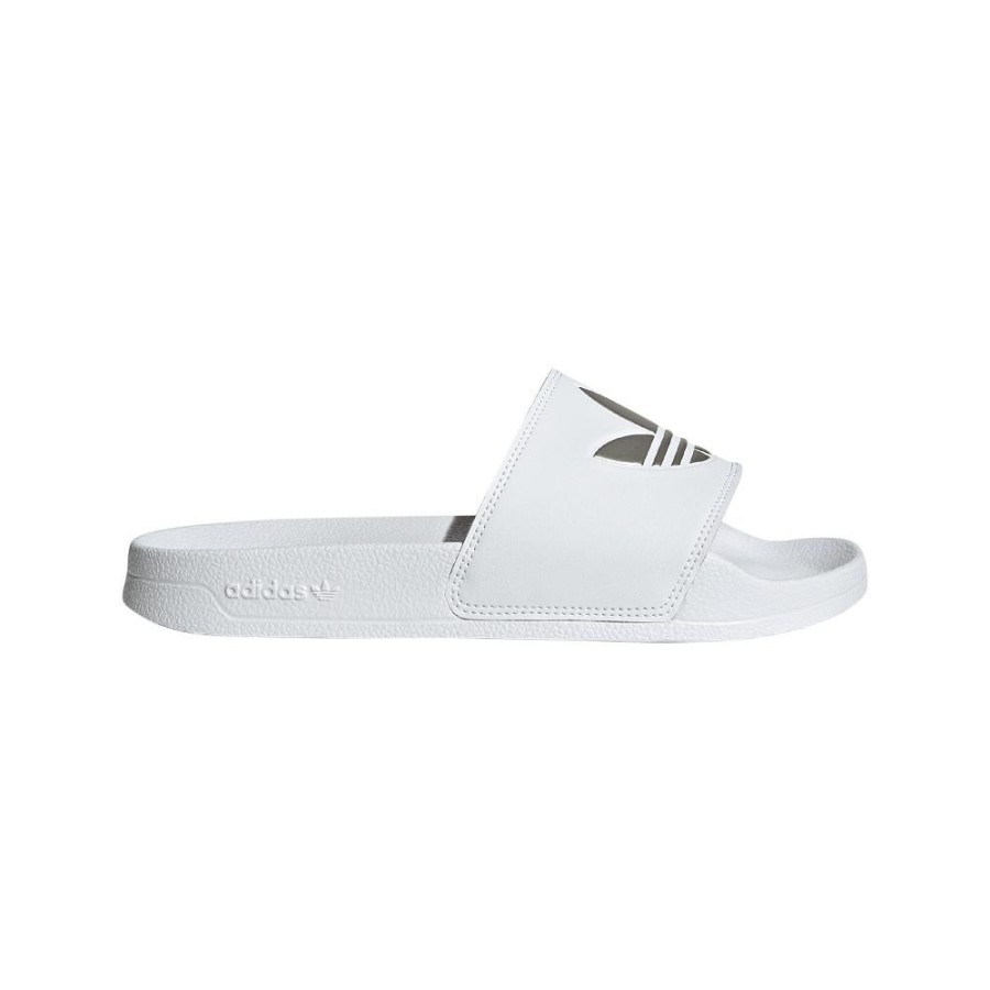 Women Adidas Adidas | Adidas Womens Adilette Lite Slide - White / Silver